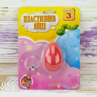 Антистресс Жвачка для рук Хэндгам Яйцо на блистере 15г (красный)