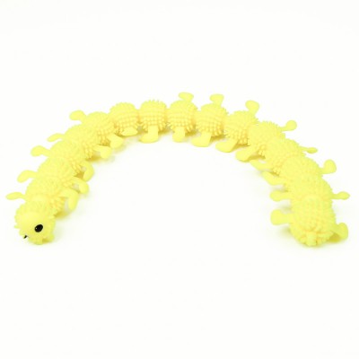 Антистресс игрушка Сороконожка (желтая)