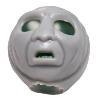 Игрушка антистресс Череп Зомби с червями (серая с зеленым)