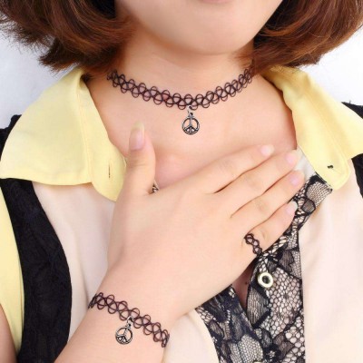 Тату чокер с пацификом (колье, браслет, кольцо) Тату чокер с пацификом (колье, браслет, кольцо)