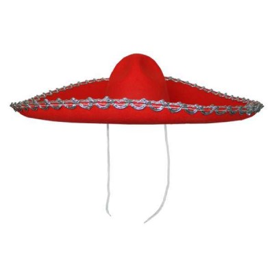 Шляпа Сомбреро Мариачи (красная)