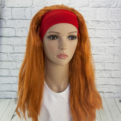 Парик Гофре с повязкой рыжий Парик Гофре с повязкой рыжий