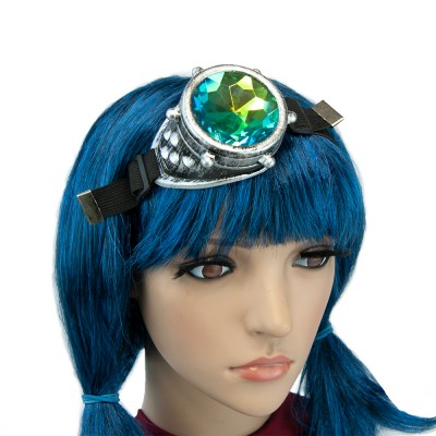 Очки Стимпанк монокль Калейдоскоп (серебро антик) F-W409