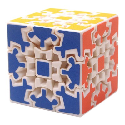 Кубик Рубика 3х3х3 на шарнирах белый (блистер)