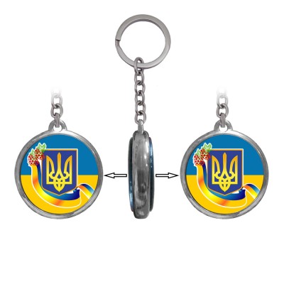 Брелок 6975 объемный Украина Герб
