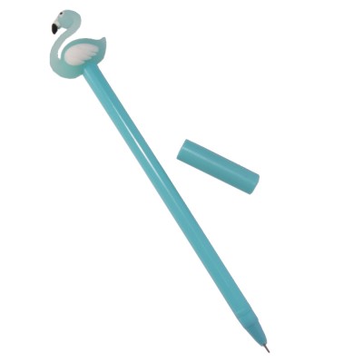 Ручка шариковая Фламинго (голубая) сувенир