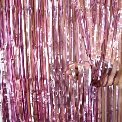 Шторка для фотозоны матовая 1х2м розовое золото Шторка для фотозоны матовая 1х2м розовое золото