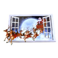 Интерьерная наклейка 3D Санта  DLX7229 50х70см
