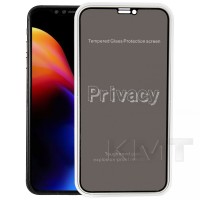 Защитное стекло iPhone 12 : 12 Pro Privacy 3D Чёрное