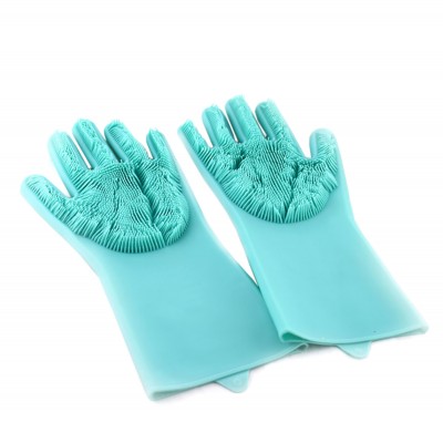 Перчатки для мытья посуды с щеткой Kitchen Gloves