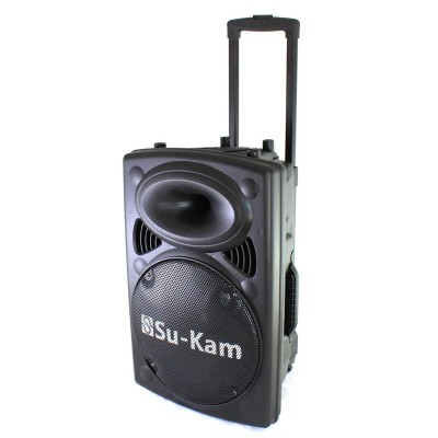 Колонка Su-Kam BT 120D + 2 микрофона 12v 220v
