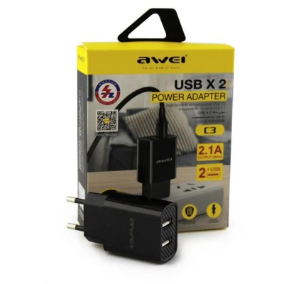Сетевое зарядное устройство AWEI X2 C3