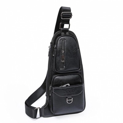 Сумка рюкзак через плечо мужская Jeep 777 Черная