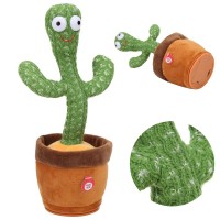 Танцующий кактус поющий Dancing Cactus (120 песен с подсветкой)