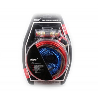 Набор проводов для установки саббуфера MDK KIT MD-8 1500W Max