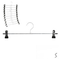 Вешалка для брюк с прищепками 