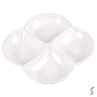 Менажница фарфор 18.5*18.5*3см