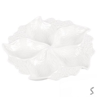 Менажница фарфор 20.5*20.5*2.5см