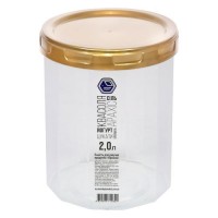 Контейнер пищевой для сыпучих продуктов с резьбой 2.0л d14*16.5см
