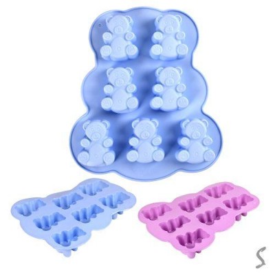 Форма силикон для кексов "Барни" 7шт/л 26*23*3см