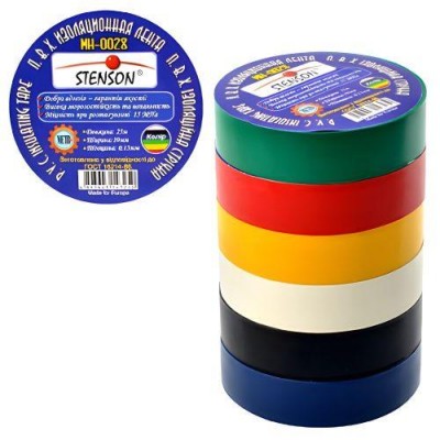 Изолента ПВХ 25м "Stenson" ассорти