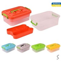 Ящик универсальный "Прозрачный" со съемной полкой 3.8л 19.5*28*10.5см	