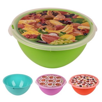 Миска-салатница с крышкой "Bon Appetit" 4.0л 27.5*27.5*13см