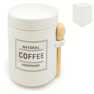 Банка для кофе "Organic" с ложкой 650мл 11*11*15.5см