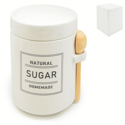 Банка для сахара "Organic" с ложкой 650мл 11*11*15.5см