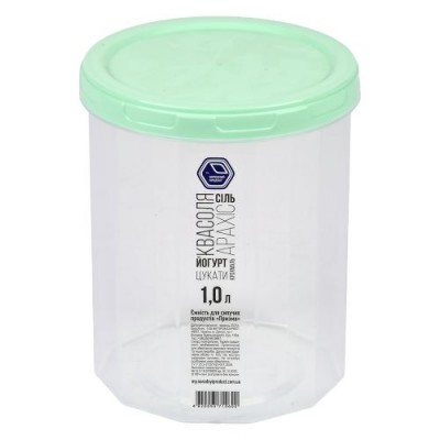 Контейнер пищевой с резьбой 1.0л d11*13.5см