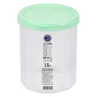 Контейнер пищевой для сыпучих продуктов с резьбой 1.5л d12.5*15.5см