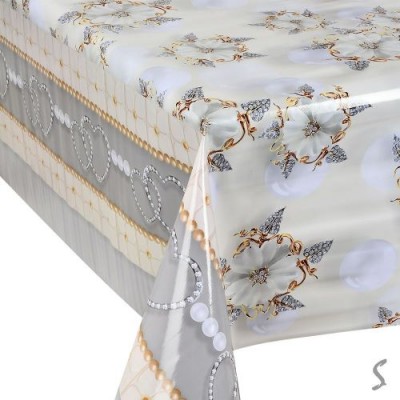 Клеенка ПВХ 3-хсл. глянцевая на ткан.основе Glossy 1.37*20м