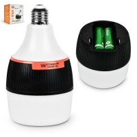 Лампочка LED аварийная аккумуляторная с автоматическим переключением 30W 2400mAh*2