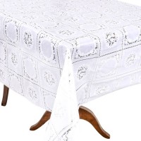 Клеенка ПВХ LACE белая 1.37*20м