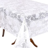 Клеенка ПВХ LACE белая 1.37*20м