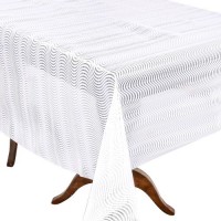 Клеенка ПВХ LACE белая 1.37*20м