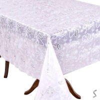 Клеенка ПВХ LACE белая 1.37*20м