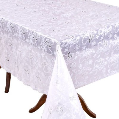 Клеенка ПВХ LACE белая 1.37*20м