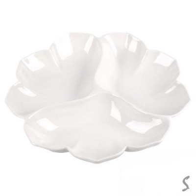 Менажница фарфор 25.5*25.5*4см