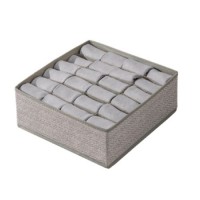 Коробка-органайзер для хранения белья 24отд 32*32*9см