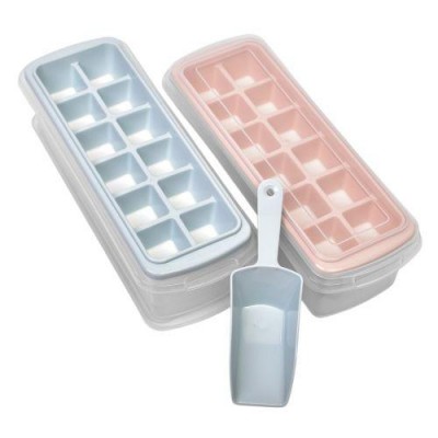 Форма для льда с контейнером и лопаткой 28*10*9см