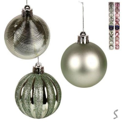 Елочные шарики 6см 10шт/наб