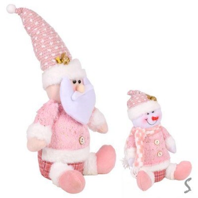 Фигура новогодняя "Santa Snowman" 31см