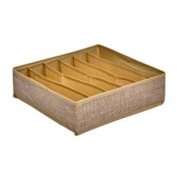 Коробка-органайзер для хранения белья 6отд 30*30*10см