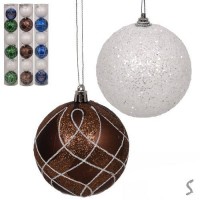 Елочные шарики 8см 6шт/наб