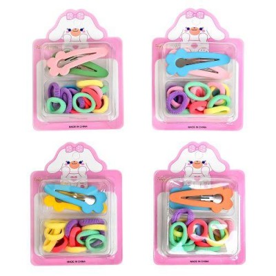 Аксессуары для волос 12шт/наб (10резинок, 2заколки) Аксессуары для волос 12шт/наб (10резинок, 2заколки)