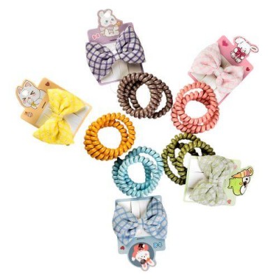 Аксессуары для волос 4пр/наб (3резинки, 1заколка)