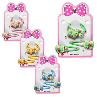 Аксессуары для волос 4шт/наб (2резинки, 2заколки)