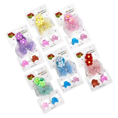 Аксессуары для волос 5пр/наб (3резинки, 2крабика)