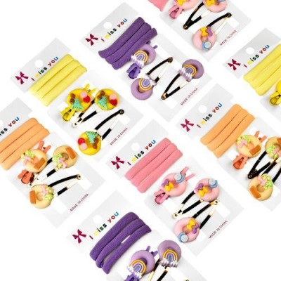 Аксессуары для волос 6шт/наб (3резинки, 3заколки)